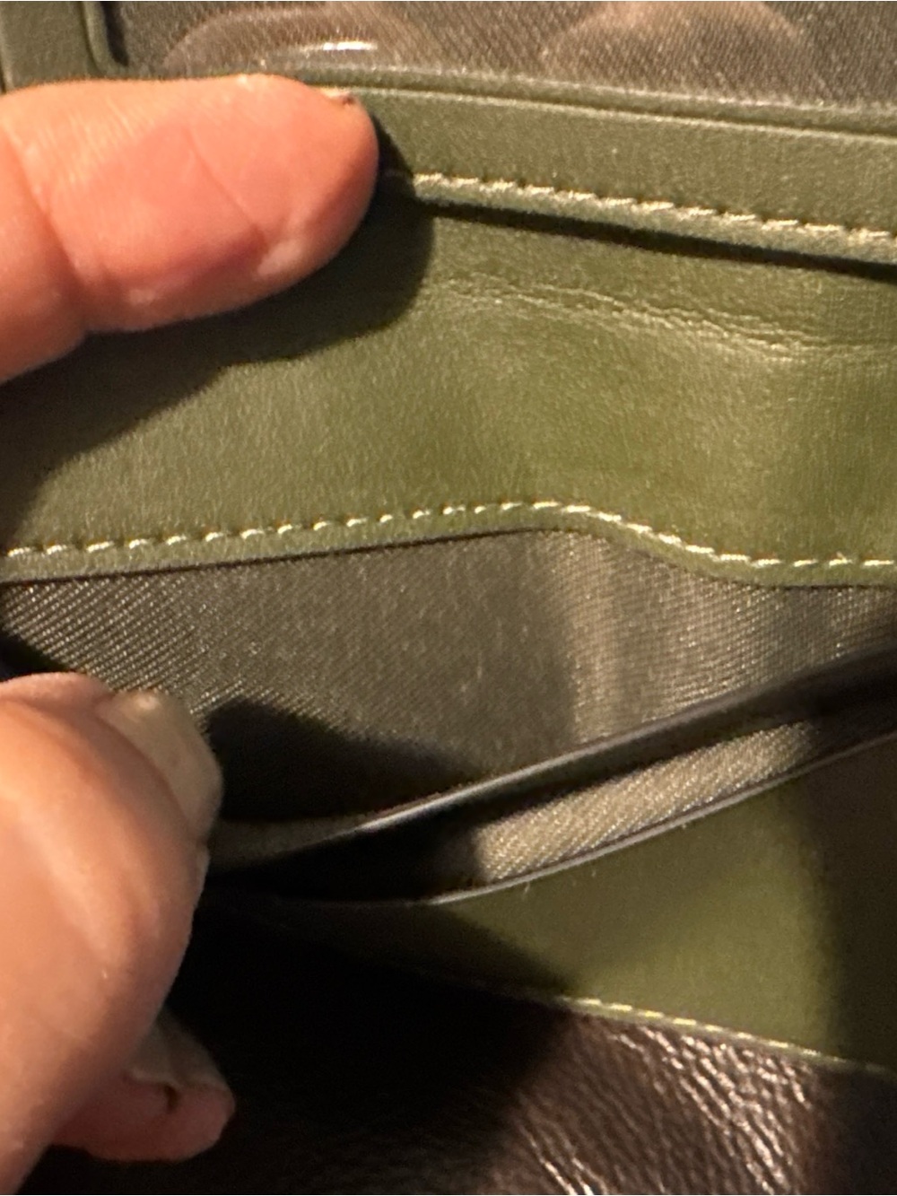 Coach Men's Green/Black Camouflage Bifold Wallet w/ ID Window, Credit Card - Picture 6 of 16
